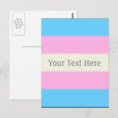 Falsche Transgender-Pride-Markierung Postkarte (Vorne/Hinten)
