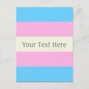 Falsche Transgender-Pride-Markierung Postkarte