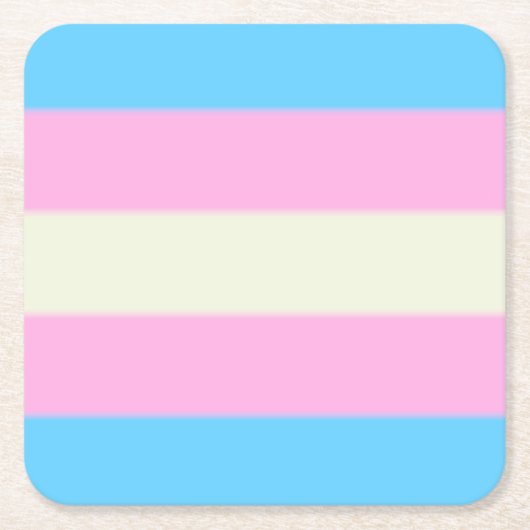 Falsche Transgender-Pride-Markierung Rechteckiger Pappuntersetzer (Vorderseite)