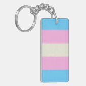 Falsche Transgender-Pride-Markierung Schlüsselanhänger (Vorderseite links)