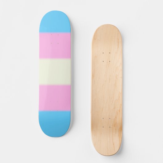 Falsche Transgender-Pride-Markierung Skateboard (Vorderseite)