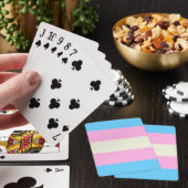 Falsche Transgender-Pride-Markierung Spielkarten (In Situ)