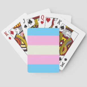 Falsche Transgender-Pride-Markierung Spielkarten