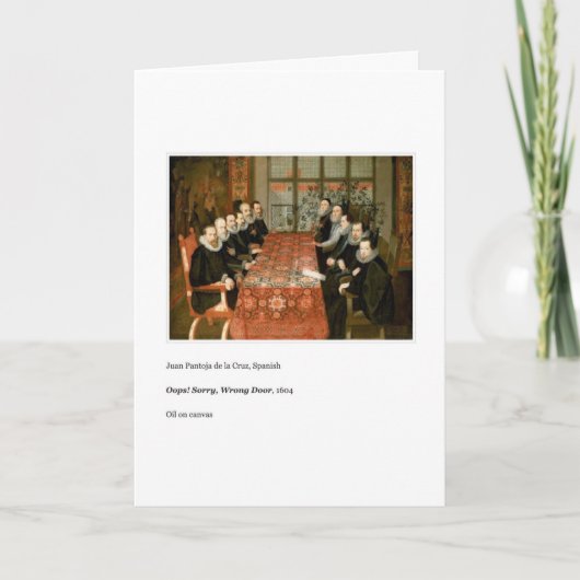 FALSCHE TÜR BIRTHDAY CARD KARTE (Vorderseite)