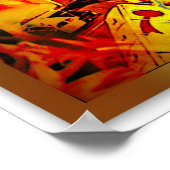 Falsche Uhrzeit des Monats Poster (Ecke)