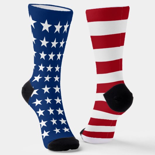 Falsche US Flagge - Flaggensocken der USA Socken (Gewinkelt)