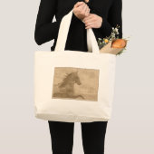 Falsche Vintage Hackney Jumbo Stoffbeutel (Vorderseite (Produkt))