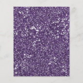 Falsche violette Glitter-Textur-Optik mit individu Flyer (Hinten)