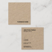 Falsche Vorlage für klassische Papiere mit Real Kr Quadratische Visitenkarte (Vorne/Hinten)