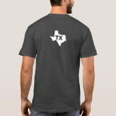Falsche White American Flag mit Texas-Karte T-Shirt (Rückseite)