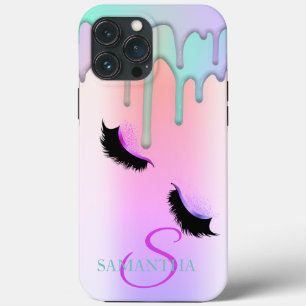 Falsche Wimpern Glitter Farbige Tropfen Case-Mate iPhone Hülle