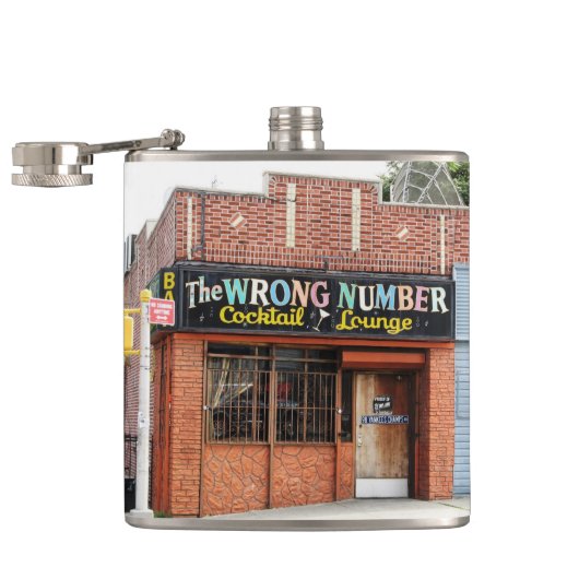 Falsche Zahl-Bar-Foto-Flasche Flachmann (Geöffnet)