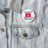 Falsche Zahlhillary-Knopf Button (Beispiel)