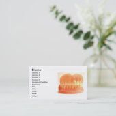 Falsche Zahn-Visitenkarte Visitenkarte (Stehend Vorderseite)