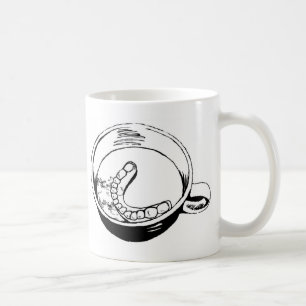 Falsche Zähne Kaffeetasse