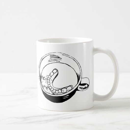 Falsche Zähne Kaffeetasse (Rechts)