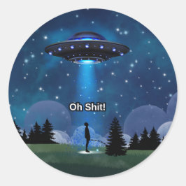 Falsche Zeit, um Ihre Hosen herunterzufahren Runder Aufkleber