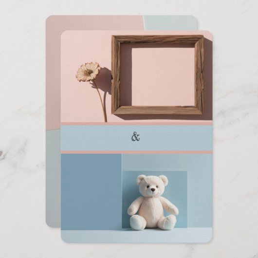 Falsche Zwillinge Einladung (Vorne/Hinten)