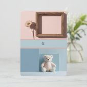 Falsche Zwillinge Einladung (Stehend Vorderseite)