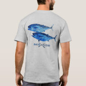 Falscher Albacore Gyotaku T-Shirt (Rückseite)