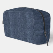 Falscher Blaujean-Denim Waschbeutel (Rechte Ecke)