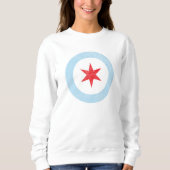 Falscher Chicagoer Flaggenstar Sweatshirt (Vorderseite)