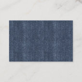 Falscher Denim-Blaujeans Visitenkarte (Rückseite)