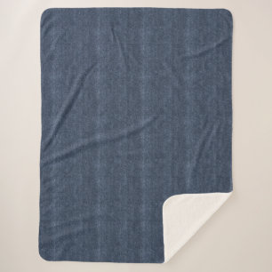 Falscher Denim-Blue-Jean Sherpadecke