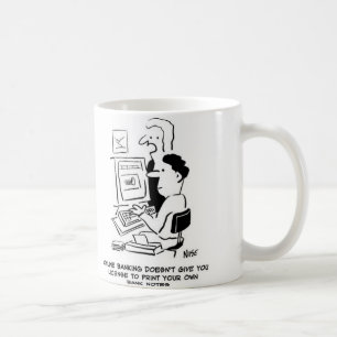 Fälscher druckt eigene Banknoten online Kaffeetasse