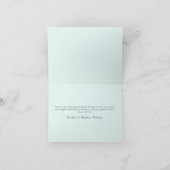 Falscher Eukalyptus-Kranz Danke-Karte Dankeskarte (Innenseite)