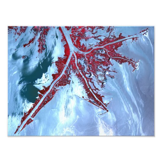 Falscher Farbsatellit Fotodruck (Vorne)