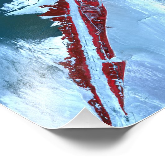 Falscher Farbsatellit Fotodruck (Ecke)