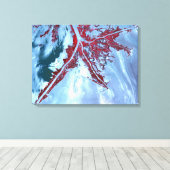 Falscher Farbsatellit Leinwanddruck (Insitu (Holzboden))