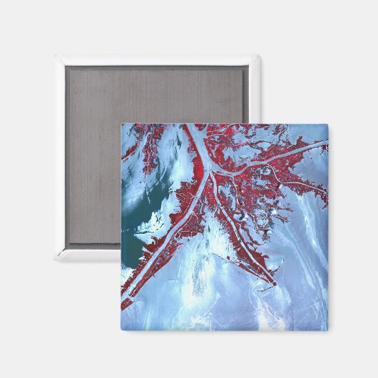 Falscher Farbsatellit Magnet (Vorderseite/Rückseite)