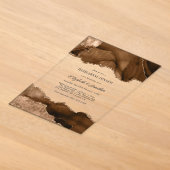 Falscher Glitter Erdig Neutrales Achat Probedinner Acryleinladungen (Ablage )