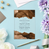Falscher Glitter Erdig Neutrales Achat Probedinner Acryleinladungen (In Situ (Hochzeit))