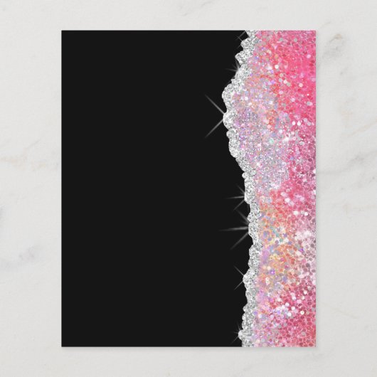 Falscher Glitter pink sequin flyer (Hinten)