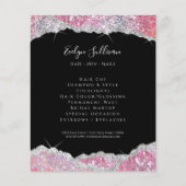 Falscher Glitter pink sequin flyer (Vorne)