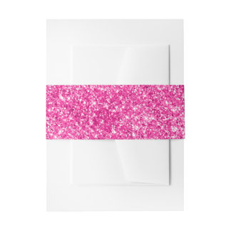 Falscher Hot-Pink-Glitter Einladungsbanderole