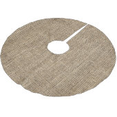 Falscher Jute Polyester Weihnachtsbaumdecke (Schrägansicht)