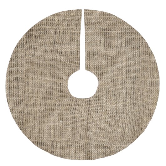 Falscher Jute Polyester Weihnachtsbaumdecke (Vorderseite)