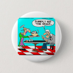 Falscher Kaffee Funny Cow Cartoon Geschenke & T-Sh Button