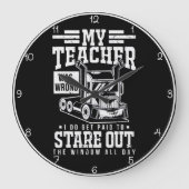 Falscher Lehrer, bezahlt für "Sternenfenster" Große Wanduhr (Vorderseite)