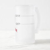 Falscher Loch-Chip oder Thor-Tasse Mattglas Bierglas (VorderseiteRechts)