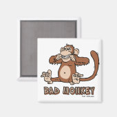 Falscher Monkey-Magnet Magnet (Vorderseite/Rückseite)