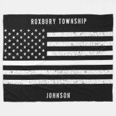 Falscher Name der amerikanischen Flagge Fleecedecke (Vorderseite (Horizontal))