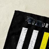 Falscher Name der dünnen gelben Linie der amerikan Strandtuch (Beispiel)