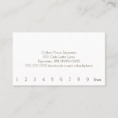 Falscher Nebel Einfache Loyalität Kaffeekarte Treuekarte (Rückseite)