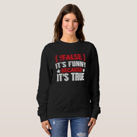 Falscher Programmierer, der Softwarecode codiert Sweatshirt (Vorne ganz)