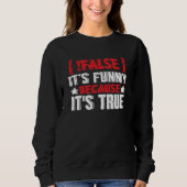 Falscher Programmierer, der Softwarecode codiert Sweatshirt (Vorderseite)